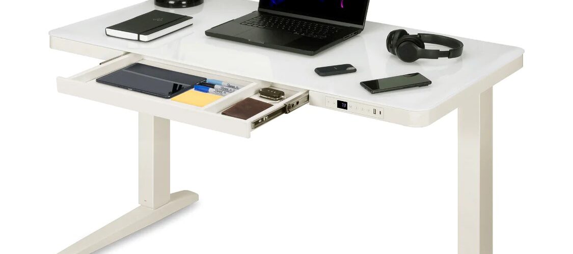 Purus Life E-Max Desk Height Adjustable (Glass Top)