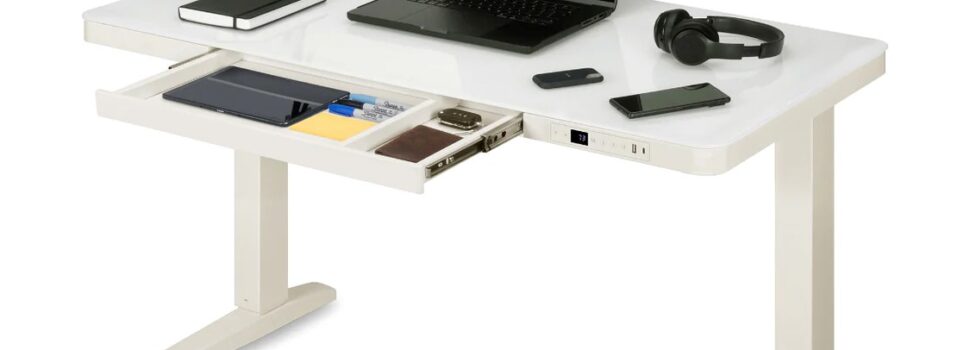 Purus Life E-Max Desk Height Adjustable (Glass Top)