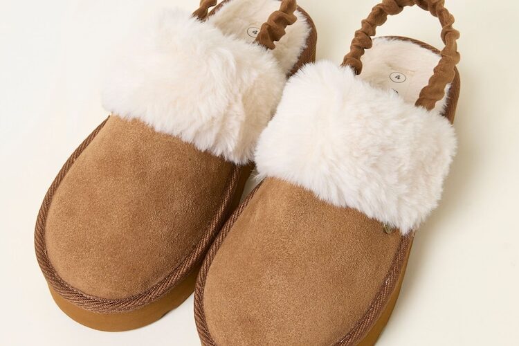 Fatface Josie Tan Brown Back Strap Mule