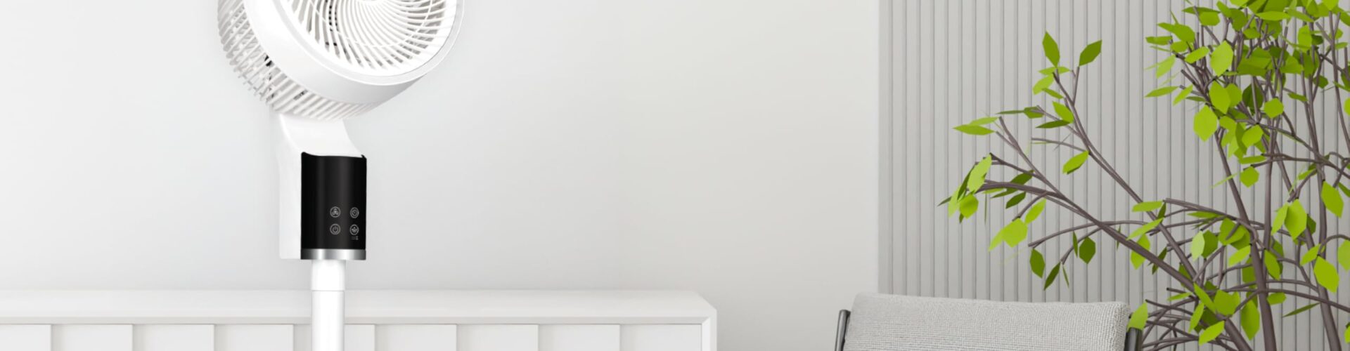 TCP White Pedestal Fan
