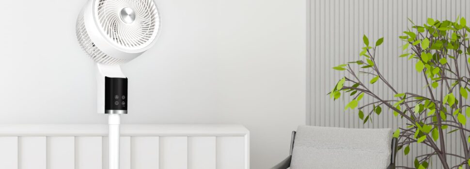 TCP White Pedestal Fan