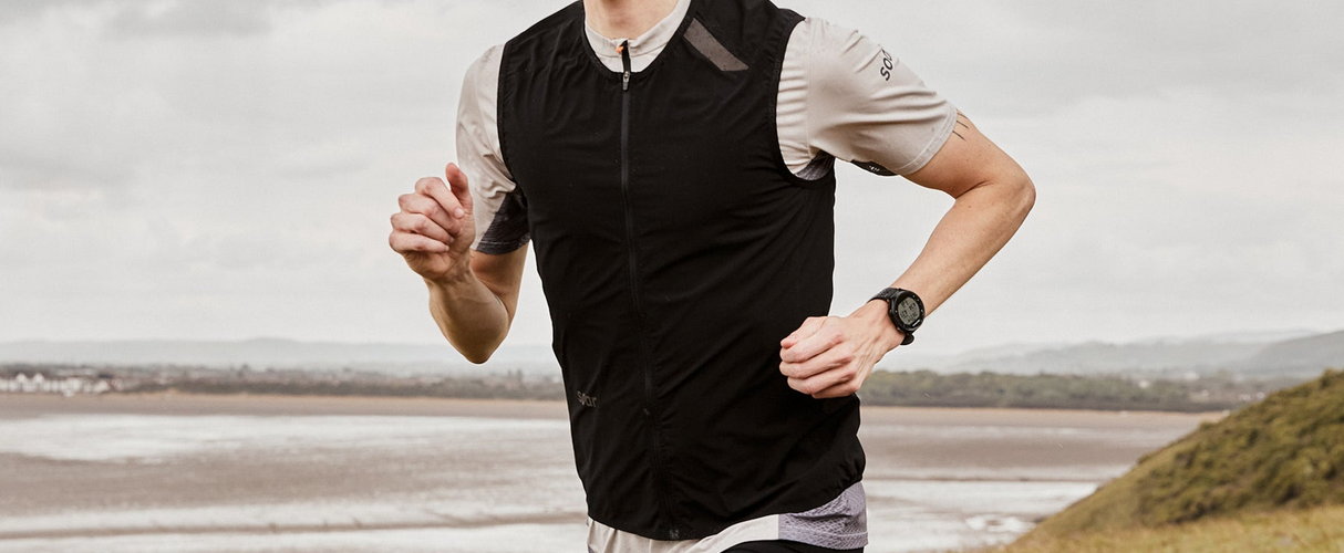 Soar Running Mens Rainout Gilet