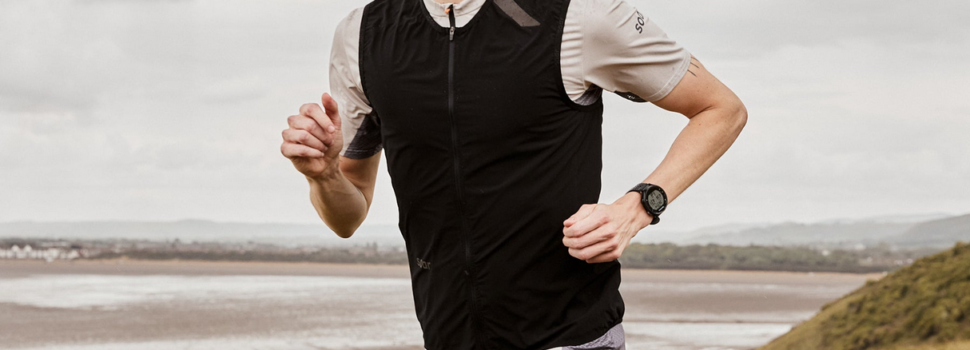 Soar Running Mens Rainout Gilet