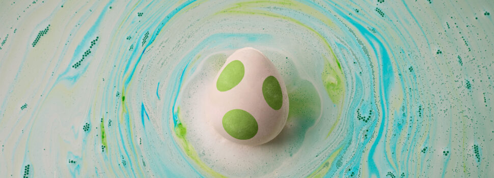 Lush Super Mario Galaxy Movie x Lush Yoshi Egg