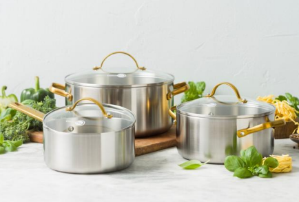 GreenPan Padova Reserve 3 Ply Stainless Steel 3 Piece Set