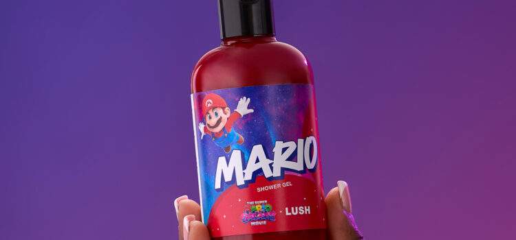 Lush Super Mario Galaxy Movie x Mario Shower Gel
