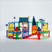 Playmags 200 Piece Set Magnetic Tiles Racetrack