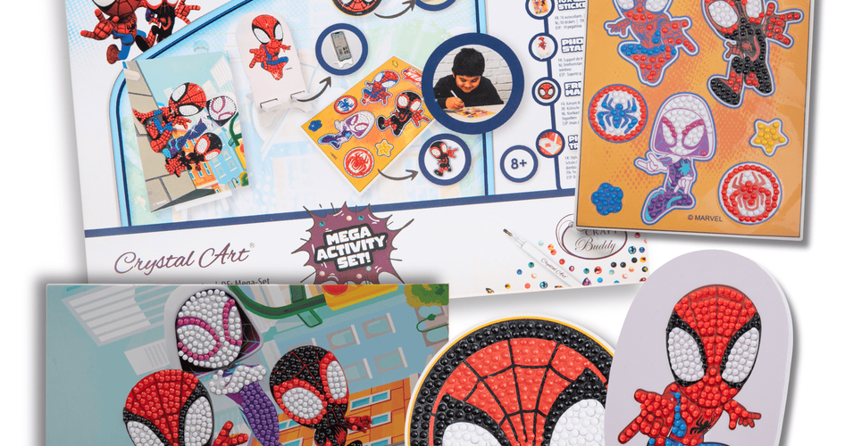 Spider-Man Crystal Art Mega Activity Set